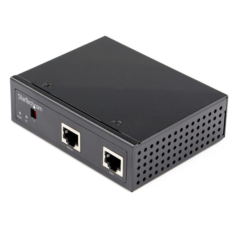 StarTech.com Industrial Gigabit PoE Splitter - 90W High Speed Power over Ethernet PoE+++ Splitter - 12-48V DC Splitter 802.3bt