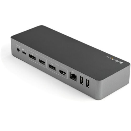 StarTech.com Universal Laptop Docking Station, Hybrid USB-C & USB-A Dock, Dual 4K DP & HDMI, 100W PD, Mac / Windows / Chrome OS - Image 3