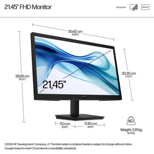 HP Series 3 Pro 21.45 inch FHD Monitor - 322pv - Image 2
