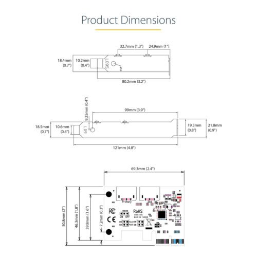 StarTech.com SATA PCIe Card - 2 Port PCIe SATA Expansion Card - 6Gbps - Full/Low Profile - PCI Express to SATA Adapter/Controll - Image 3