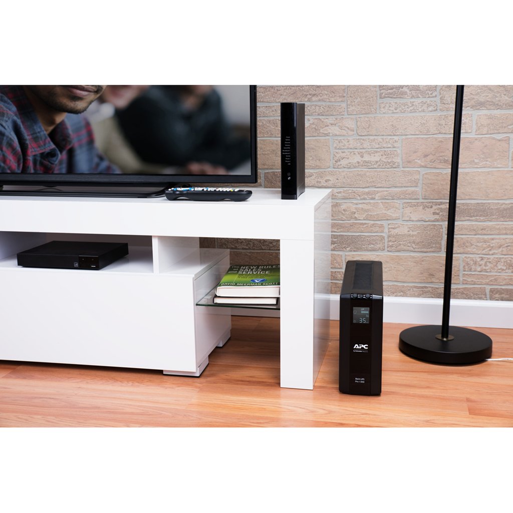 APC Back-UPS Pro, 1300VA/780W, Tower, 230V, 8x IEC C13 outlets, AVR, LCD, User Replaceable Battery - Image 6