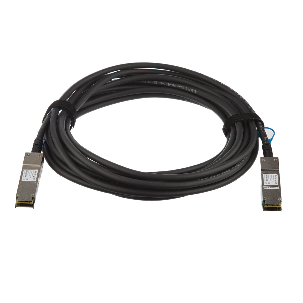 StarTech.com MSA Uncoded Compatible 7m 40G QSFP+ to QSFP+ Direct Attach Breakout Cable Twinax - 40 GbE QSFP+ Copper DAC 40 Gbps - Image 2