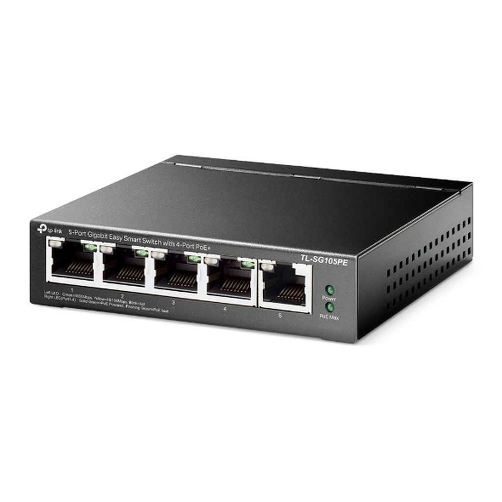 TP-Link 5-Port Gigabit Easy Smart PoE Switch with 4-Port PoE+ - Image 2