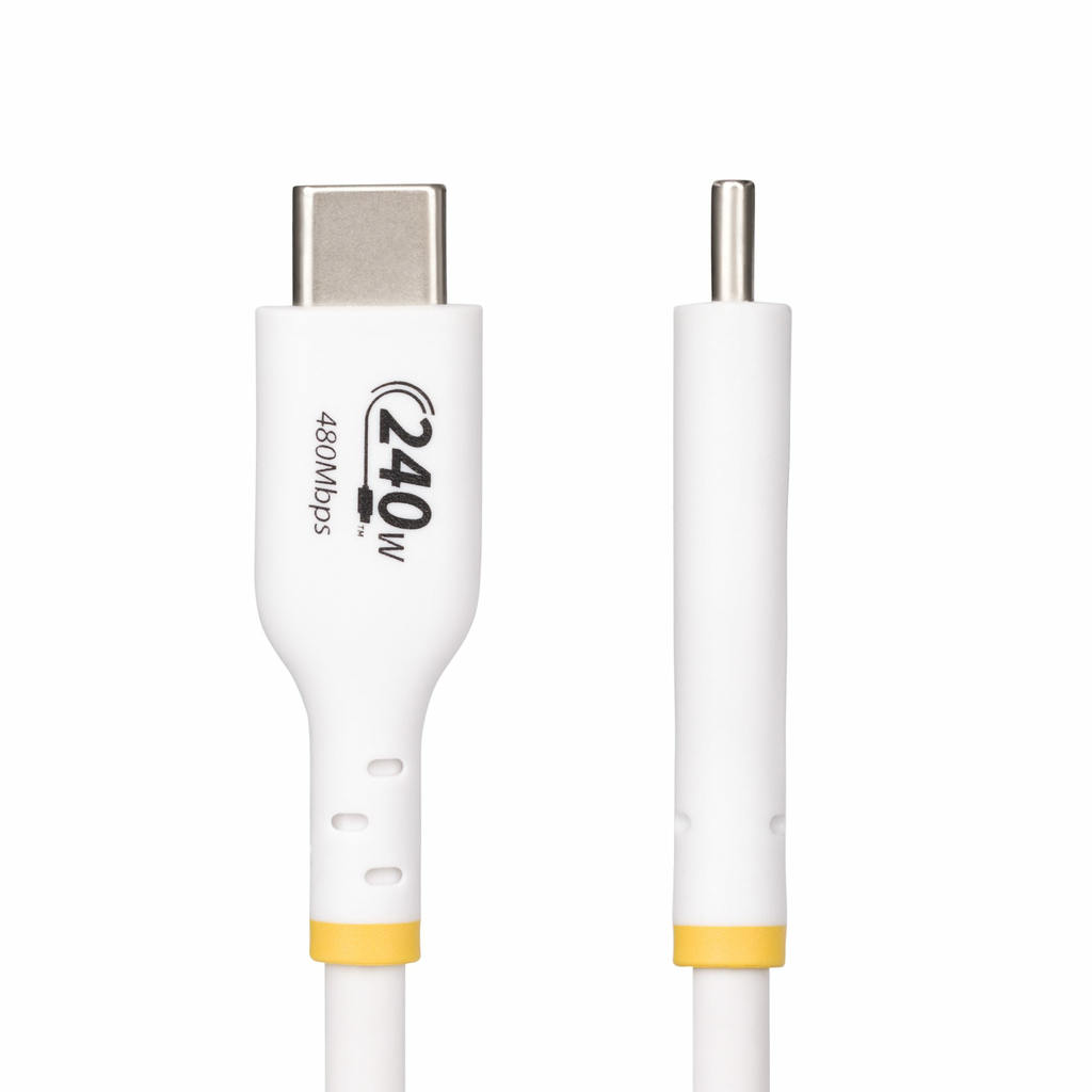 StarTech.com 3m White USB-C Charging Cable, USB-IF Certified USB C Cable, 240W PD EPR, USB 2.0 Type-C Laptop Charger Cord, USB- - Image 8