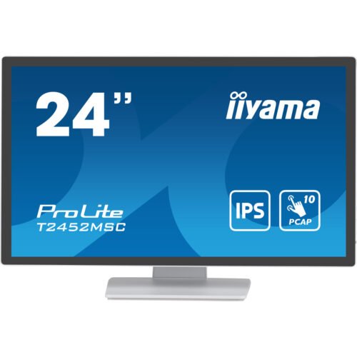 iiyama ProLite 23.8” PCAP 10pt touchscreen monitor featuring IPS panel technology, Edge-to-Edge glass design and anti fingerp - Image 2