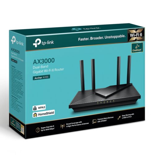 TP-Link Archer AX3000 Dual Band Gigabit Wi-Fi 6 Router - Image 2