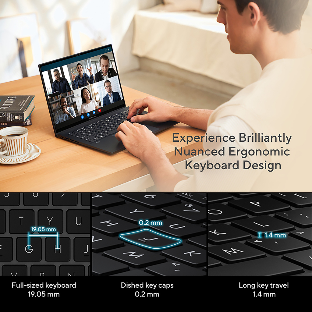 ASUS Zenbook 14 OLED UX3402VA-KM763W Intel® Core™ i7 i7-13700H Laptop 35.6 cm (14") 2.8K 16 GB LPDDR5-SDRAM 1 TB SSD - Image 8