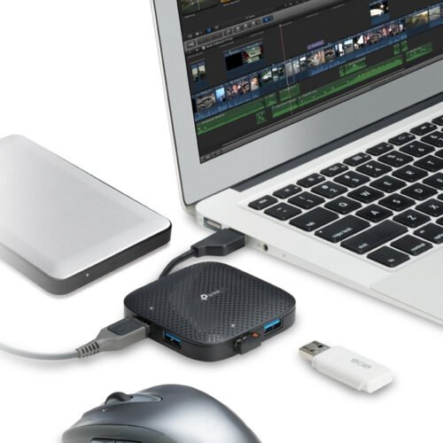 TP-Link UH400 interface hub USB 3.2 Gen 1 (3.1 Gen 1) Type-A 5000 Mbit/s Black - Image 4
