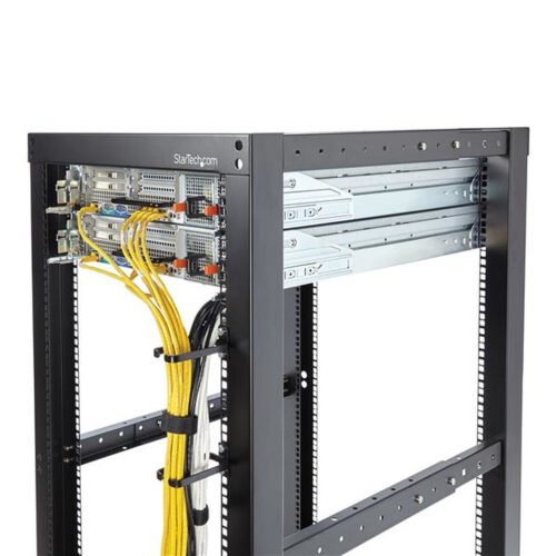 StarTech.com 1U Vertical Server Rack Cable Management D-Ring Hook - 1.8x3.9in (4.5x10cm) - Image 6