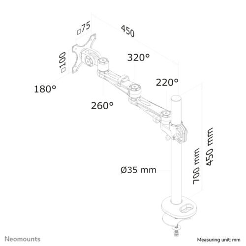 Neomounts FPMA-D935G Monitor arm 10-30" - Image 8