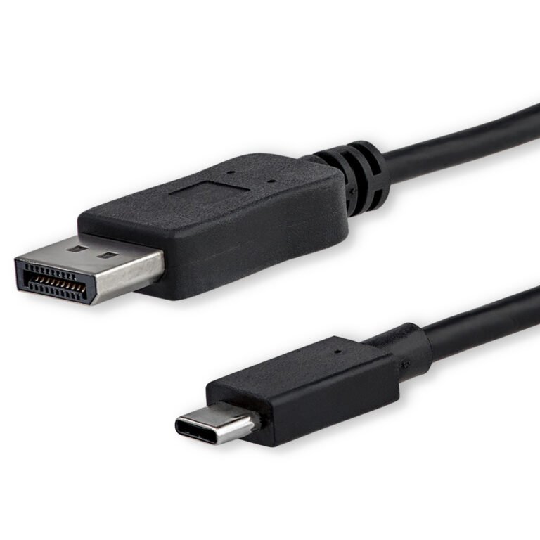 StarTech.com 3ft/1m USB C to DisplayPort 1.2 Cable 4K 60Hz - USB-C to DisplayPort Adapter Cable - HBR2 - USB Type-C DP Alt Mode