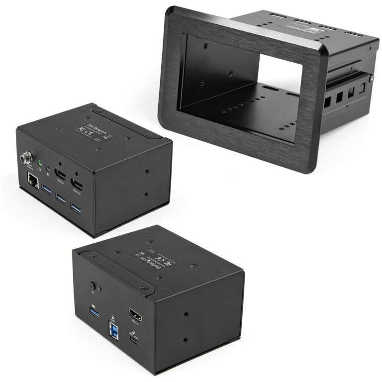 StarTech.com Conference Room Docking Station - Universal Laptop Dock - 4K HDMI, 60W Power Delivery, USB Hub, GbE, Audio - In-Ta