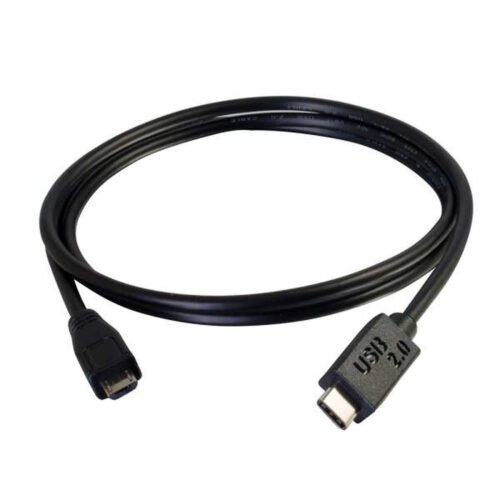C2G 1m USB 2.0 USB Type C to USB Micro B Cable M/M - USB C Cable Black - Image 4