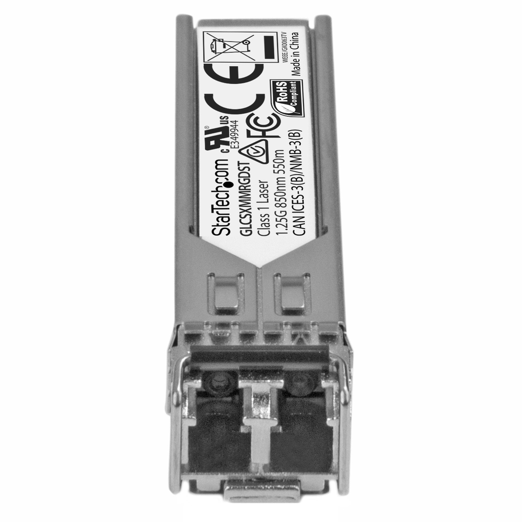 StarTech.com Cisco GLC-SX-MM-RGD Compatible SFP Transceiver Module - 1000BASE-SX~Cisco GLC-SX-MM-RGD Compatible SFP Module - 10 - Image 3