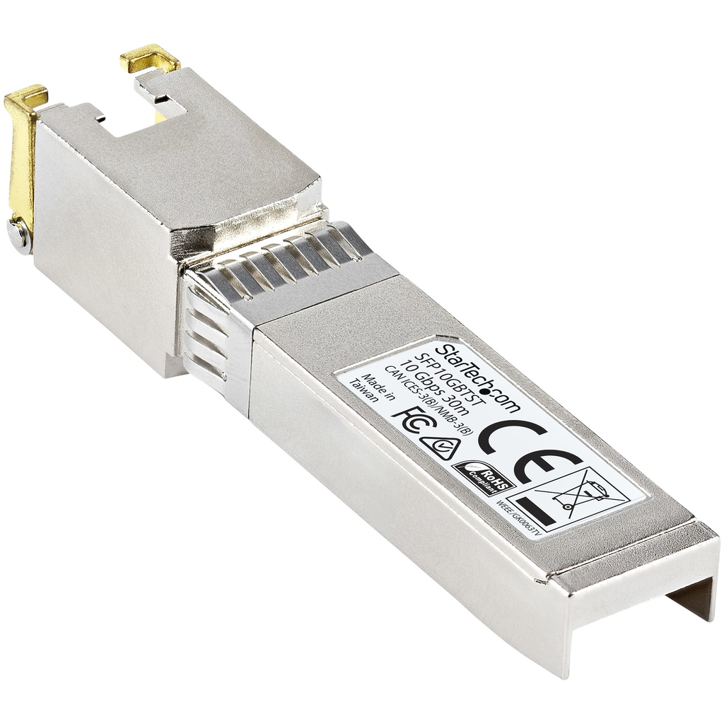 StarTech.com MSA Compliant SFP+ Transceiver Module - 10GBASE-T~MSA Uncoded SFP+ Module - 10GBASE-T - SFP to RJ45 Cat6/Cat5e - 1 - Image 4