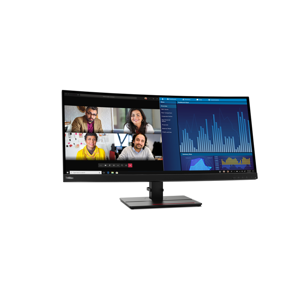 Lenovo ThinkVision P34w-20 computer monitor 86.7 cm (34.1") 3440 x 1440 pixels Wide Quad HD LED Black - Image 7
