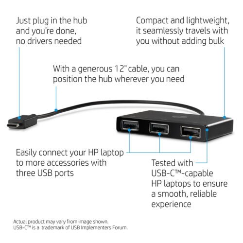HP USB-C to USB-A Hub - Image 4