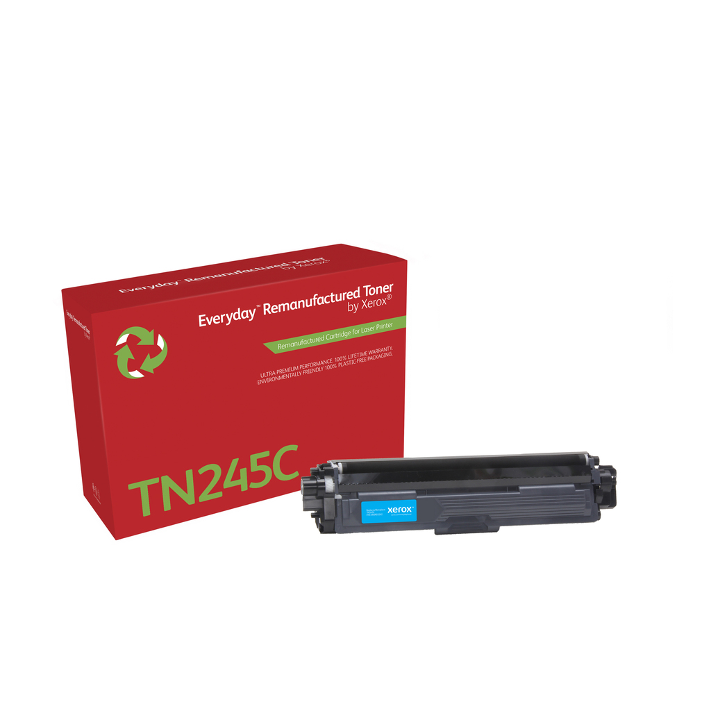 Everyday™ Cyan Remanufactured Toner by Xerox compatible with Brother TN245C, High capacity