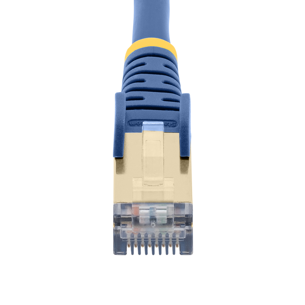 StarTech.com 1m CAT6a Ethernet Cable - 10 Gigabit Shielded Snagless RJ45 100W PoE Patch Cord - 10GbE STP Network Cable w/Strain - Image 8