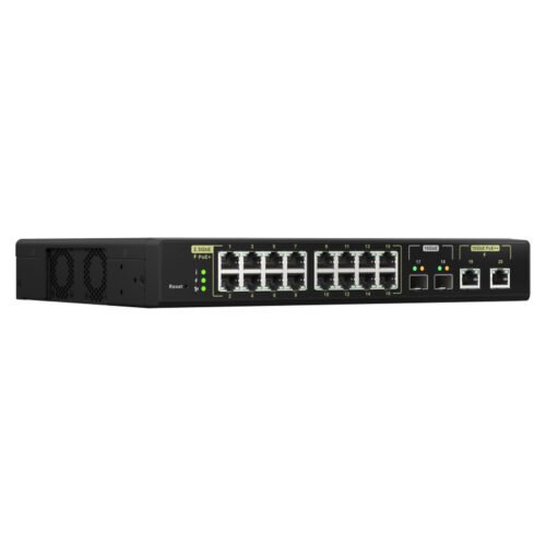 QNAP QSW-M2116P-2T2S network switch Managed L2 2.5G Ethernet Power over Ethernet (PoE) Black - Image 7