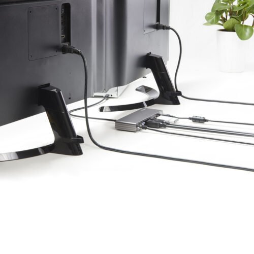 StarTech.com Thunderbolt 3 Dock - Dual 4K 60Hz Monitor TB3 Laptop Docking Station with DisplayPort, HDMI & 1080p VGA - 85W Powe - Image 2