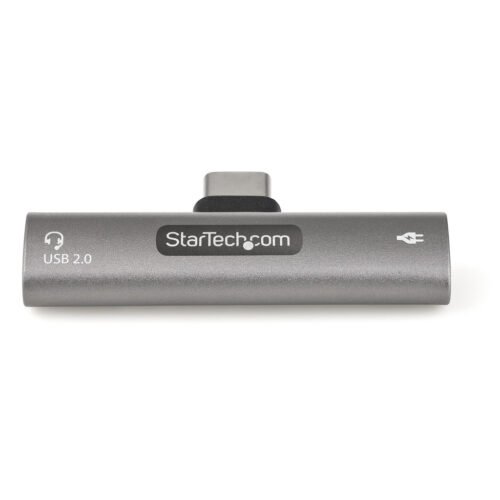 StarTech.com USB C Audio & Charge Adapter - USB-C Audio Adapter w/ USB-C Audio Headphone/Headset Port and 60W USB Type-C Power - Image 7