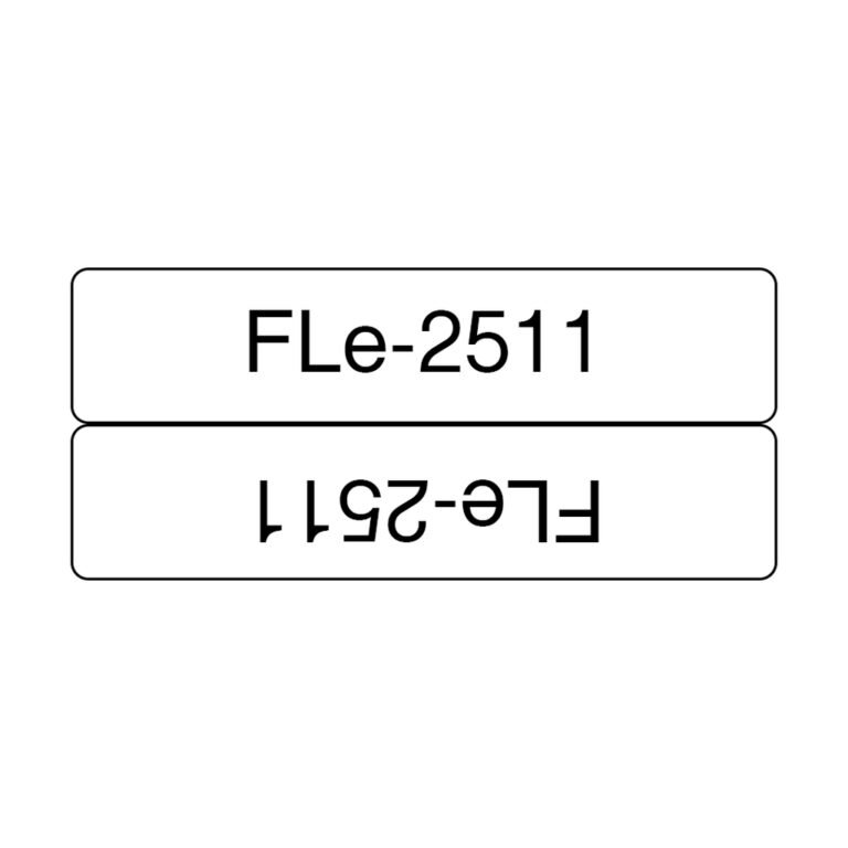 Brother FLE2511 label-making tape Black on white