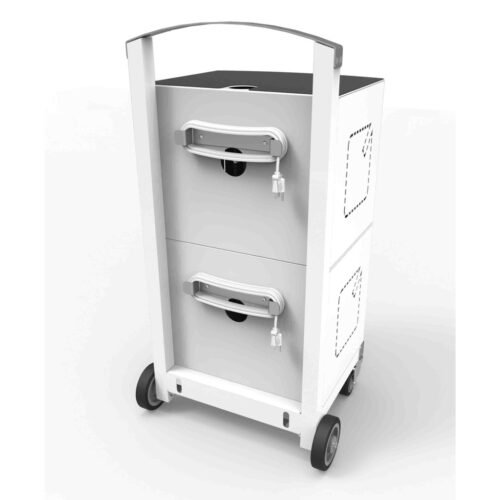 Compulocks CartiPad Duo Tablet / Laptop Charging Rolling Cart 32 Devices EU Power Plug - Image 2