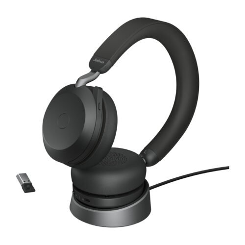 Jabra Evolve2 75 - USB-A UC with Desk Stand - Black - Image 4