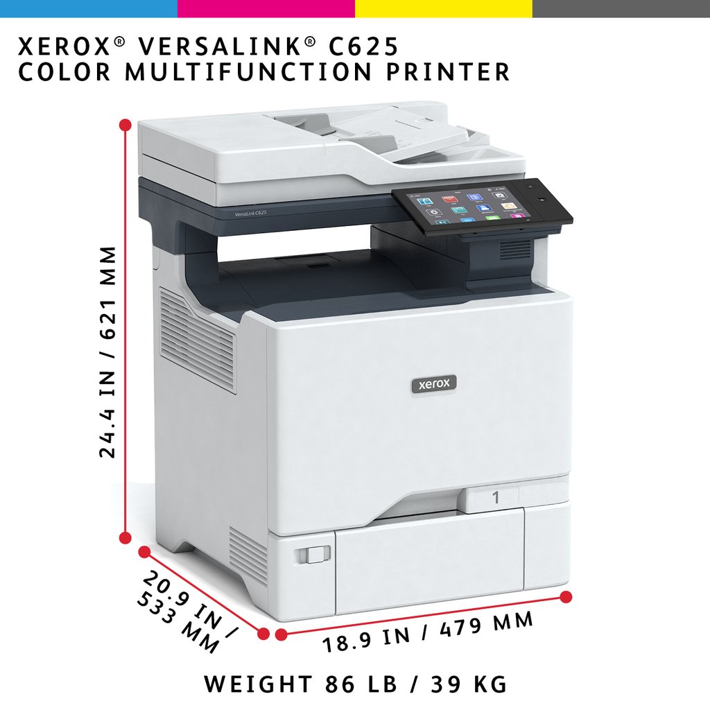 Xerox VersaLink C625 A4 50ppm Duplex Copy/Print/Scan/Fax PS3 PCL5e/6 2 Trays 650 Sheets - Image 35