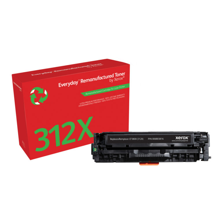 Everyday™ Black Remanufactured Toner by Xerox compatible with HP 312X (CF380X), High capacity