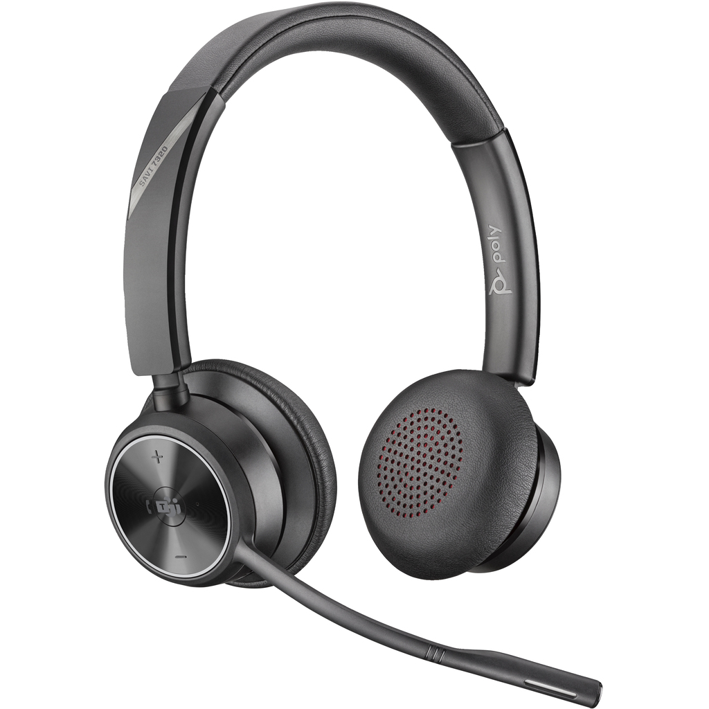 POLY Savi 7320-M Office Stereo DECT 1880-1900 MHz Headset - Image 2