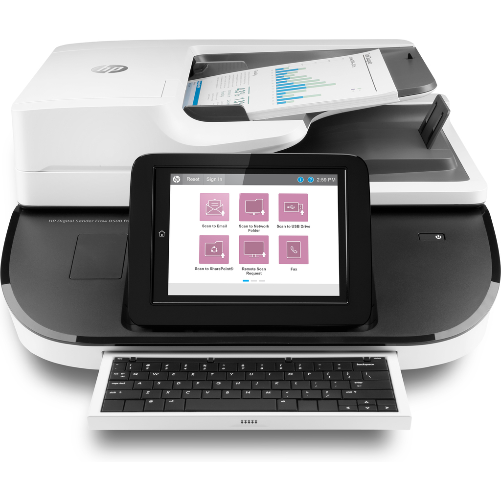 HP Flow 8500 fn2 Flatbed & ADF scanner 600 x 600 DPI - Image 2