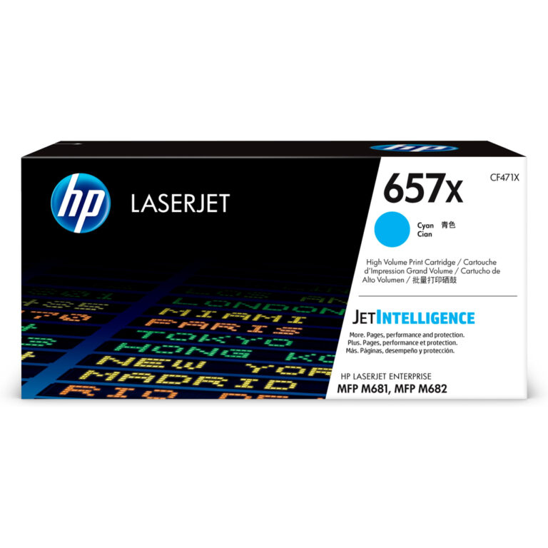 HP 657X High Yield Cyan Original LaserJet Toner Cartridge
