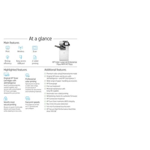 HP Color LaserJet Enterprise Flow MFP M776zs - Image 12