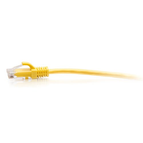C2G 4.5m Cat6a Snagless Unshielded (UTP) Slim Ethernet Patch Cable - Yellow - Image 2