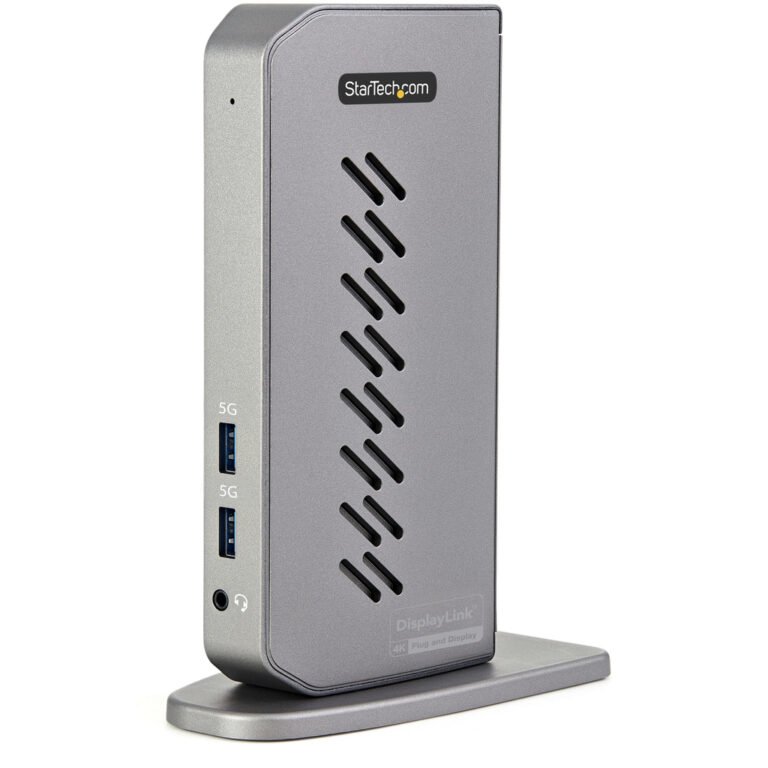 StarTech.com USB-C USB-A Dock - Hybrid Universal USB 3.0 Docking Station for USB-C or USB-A Laptop - Dual Monitor 4K 60Hz HDMI/