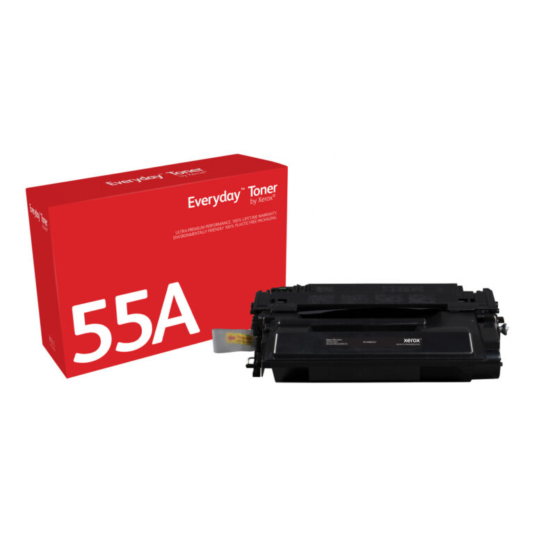 Everyday™ Black Toner by Xerox compatible with HP 55A (CE255A), Standard capacity