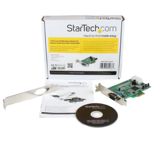 StarTech.com 1-port PCI Express RS232 Serial Adapter Card - PCIe RS232 Serial Host Controller Card - PCIe to Serial DB9 - 16550 - Image 5
