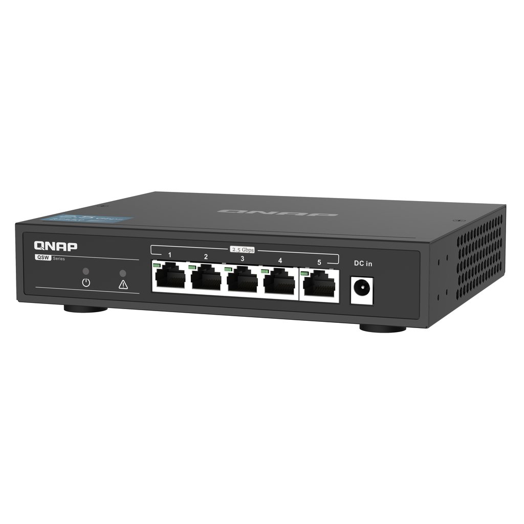 QNAP QSW-1105-5T network switch Unmanaged Gigabit Ethernet (10/100/1000) Black - Image 6