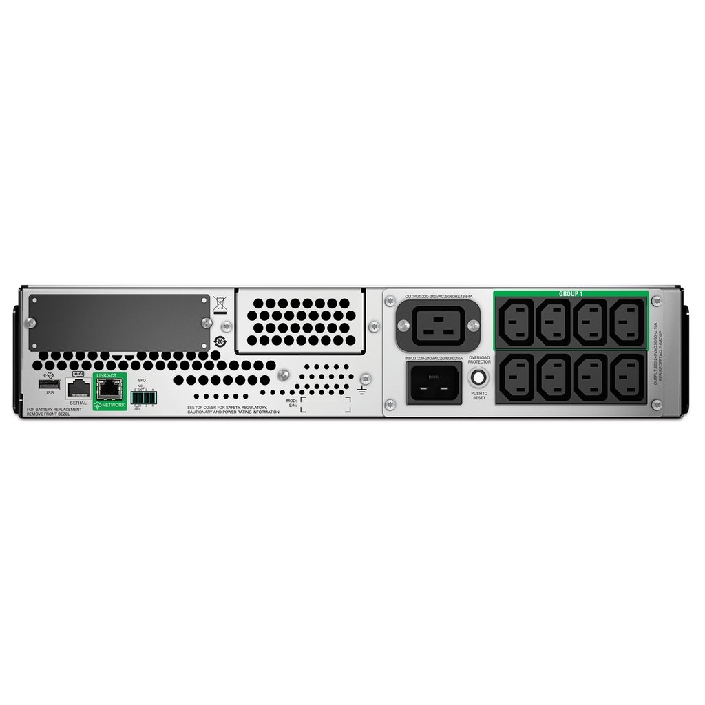 APC Smart-UPS SMT3000RMI2UC- 8x C13, 1x C19, USB, Rackmount 2U, SmartConnect, 3000VA - Image 3