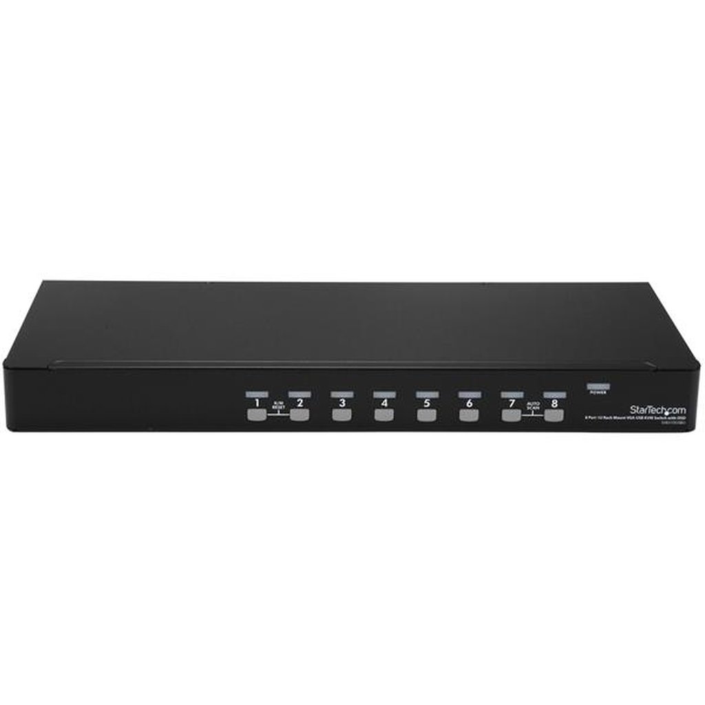 StarTech.com 8 Port 1U Rackmount USB KVM Switch Kit with OSD and Cables - Image 2