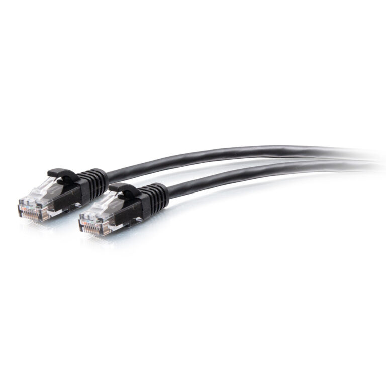 C2G 0.6m Cat6a Snagless Unshielded (UTP) Slim Ethernet Patch Cable - Black