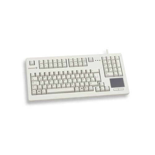 CHERRY TouchBoard G80-11900 Corded Keyboard with Touchpad, Light Grey, USB, (QWERTY - UK) - Image 3