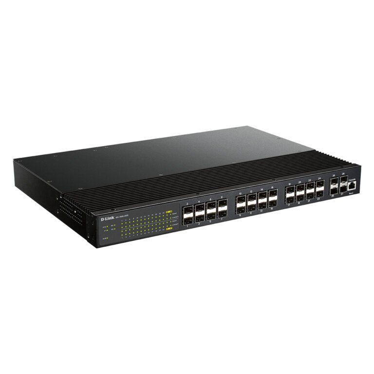 D-Link Industrial Layer 2+ Gigabit Managed Switch with 24 SFP Ports & 4 Port 10G SFP+