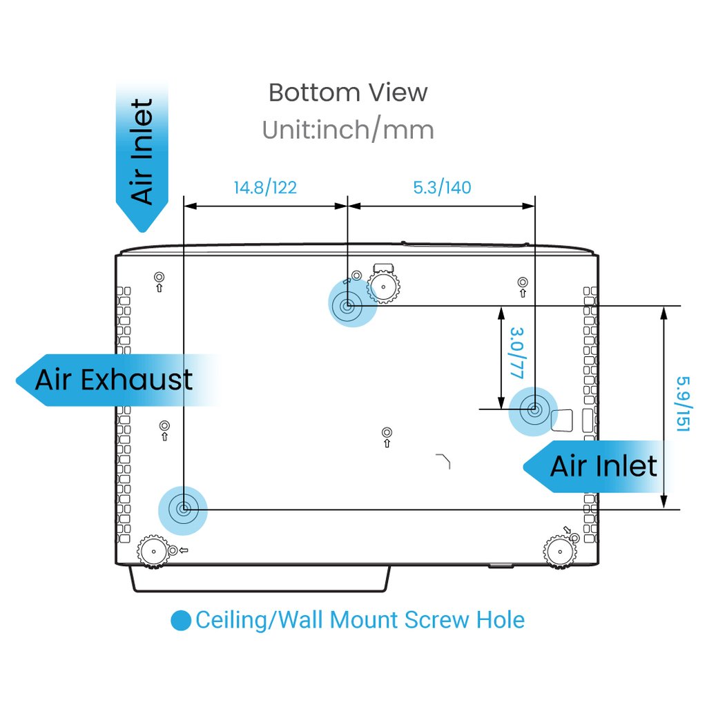 BenQ X500i Short throw projector 2200 ANSI lumens DLP UHD 4K (3840x2160) Black, White - Image 5