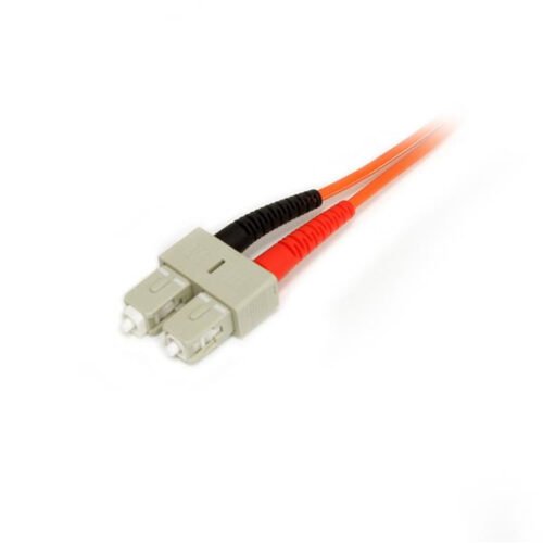 StarTech.com 1m Fiber Optic Cable - Multimode Duplex 50/125 - LSZH Fiber Jumper Cord - LC/SC - Image 3