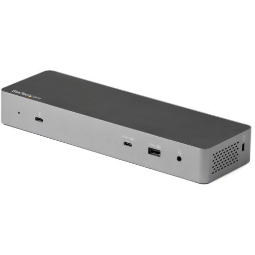 StarTech.com Thunderbolt 3 Dock w/ USB-C Host Compatibility - Dual 4K 60Hz DisplayPort 1.4 or Dual HDMI Monitors - Single 8K -