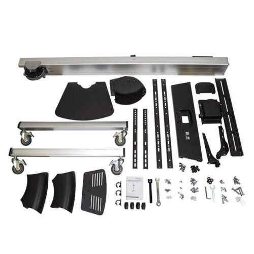StarTech.com TV Cart - Height Adjustable - Lockable Wheels - Image 3