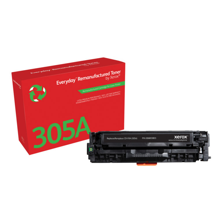 Everyday™ Black Remanufactured Toner by Xerox compatible with HP 305A (CE410A), Standard capacity